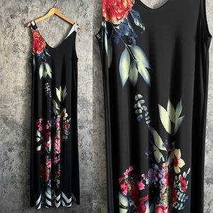 Floral Black Maxi Dress